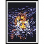 5D teemantmaali looma tiigri kleebis teemanttikandid mosaiik valge tiigri ristpiste 20X30CM punane