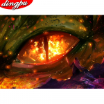 DINGPU Teemantmaal T&auml;ispuurimine Round Teemanttikandid Kodukaunistus Teemantkunst 20X30CM