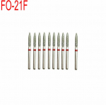 10 pcs/set Dental Diamond Burs Drills High Speed Handpiece Polishing Whitening Product Dental Burs Drill FO-21F