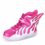 Laste LED helendavad jalan&otilde;ud poistele t&uuml;drukud tuled USB laadimine poistele ja t&uuml;drukutele v&auml;lkjalatsid Spordijalatsid K&otilde;rged spordijalatsid 26