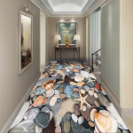 Homedo 11Styles 3D elutoa vaibad siseruumides sissep&auml;&auml;su uksematt Voodiala Vaip Lilled Rohutaimed K&ouml;&ouml;k Koridori Vaibad Vaip 80x100cm