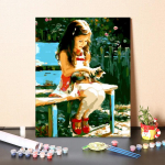 L&otilde;uend Digitaalne &otilde;limaal Numbrid &Otilde;limaal Kunst DIY Maalimine numbrite j&auml;rgi Kodukaunistus 40x50cm no frame