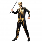 Meeste skeleti&uuml;likond Halloweeni kost&uuml;&uuml;m t&auml;iskasvanutele m&otilde;eldud kombinesoon Morph &uuml;likonnad meestele naljakas cosplay pidu L