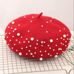 Pearl Diamond Barett M&uuml;ts Naiste s&uuml;gis- ja talvised modellid Metsik villane Korea versioon Briti stiilis maalikunstniku m&uuml;tsist One size