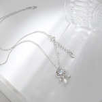 Tutt Moonstone Charm kaelakee naistele Loominguline ripats Elegantne pidu Kaelakeed Ehted h&otilde;be