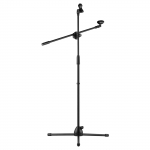 Mikrofoni statiivi statiivi poomi p&otilde;randamudel Reguleeritava k&otilde;rgusega Kerge kaal ja vastupidav kokkupandav must