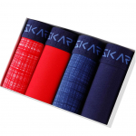 BONITOS 4Tk Print Meeste Alusp&uuml;ksid Puuvillased Bokserid Meestele Mugav Meeste Aluspesu S