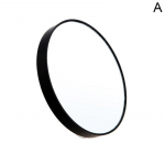 3X 5X 10X 15X suure suurendusega Mustpeade suurendusklaasiga kaasaskantav iminappadega meigipeegel Kompaktne kosmeetiline peegel G3H6 black-15X