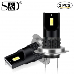 2tk High Power H11 Led H7 H8 9005 9006 HB4 HB3 auto CSP LED udutulede pirnid DC 12V automaatne udutulelatern p&auml;evas&otilde;idutuli 6000K valge kollane sinine H11 H8 valge