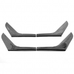 4 tk s&uuml;sinikkiust siseukse k&auml;etoe katte trimmi vahetus Volkswagen Golf MK6 2010-2013 jaoks must
