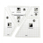 Akr&uuml;&uuml;list &otilde;mblemine Lapikujuline joonlaud, ruudukujulised mallit&ouml;&ouml;riistad, 4 tk plastist l&auml;bipaistev teppimine, m&otilde;&otilde;tmine, isetegemine k&auml;sitsi valmistatud r&auml;tsepatarbed must/valge