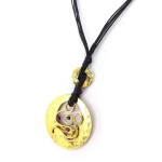 Les Tr&eacute;sors De Lily [R3152] - Disainkaelakee 'Cl&eacute;opatra' mustast kullast - 8x5 cm kuld