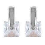 Les Tr&eacute;sors De Lily [R4771] &ndash; h&otilde;bedased valged h&otilde;bek&otilde;rvar&otilde;ngad  Cristal  (roodiumiga kaetud)  - 10x5mm valge