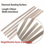 Dental Metal Polishing Stick Strip Diamond Sanding Surface with Single/Double faces of polishing Teeth Whitening Material 5 pcs 6mm Single