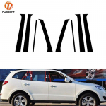 Auto aknasamba postid Ukse trimmi katte kleebised Inokom Santa Fe 2007 2008 2009 2010 2011 2012 v&auml;listarvikud