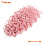 Ocean Wave punutud juuksepikendused heegeldatud punutised s&uuml;nteetilised juuksed Afro Curl Hawaii Ombre lokkis blond Water Wave palmik naistele 18 Inch