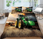 3D traktori voodipesukomplekt Luksusliku auto teemaline tekikate ja padjap&uuml;&uuml;r 2/3 AU/EU/DE/US T&auml;issuuruses voodipesukomplekt Baby 100x135cm