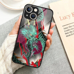 Telefoni&uuml;mbris Apple Iphone Se Xs X 11 7 6s Plus 14 Plus 13 Pro Max 12 Mini 8 Xr Hiina Dragon Tiger karastatud klaasist kate iPhone SE(2020)