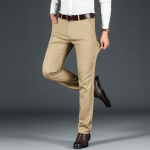 Elastsed &uuml;hev&auml;rvilised vabaaja p&uuml;ksid meeste kevadiseks uued harjatud tavalised mittetriikivad meeste sirge p&uuml;ksid 28 khaki