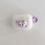 3D lilla lillega matt silikoonist pehme armas Ins Love Bow k&otilde;rvaklappide &uuml;mbris Apple Airpodidele 1 3 2 Pro juhtmevaba Bluetooth-peakomplekti kate For Airpods 3 (2021)