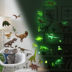 Dinosauruste sisekujundusega seinakleebised Helendavad kleebised PVC Isekleepuvad