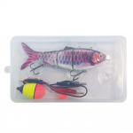 Lant Robot-ujumislant USB-laetav LED-valgustiga mitme liigendiga Swimbait Inteli iseliikuv elektriline kalastustarve