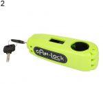 Juhtrauda k&auml;epideme lukk mootorratta t&otilde;ukeratas juhtraud gaasihoova k&auml;epideme lukustus pidurihoob vargusvastane turvalisus roheline