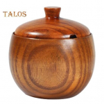 V&uuml;rtspurk Tugevalt suletud Lisa maitseaine sile pind Vastupidav vintage puidust maitseainepurk S&ouml;&ouml;kla tarvikud