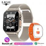 LIGE salvestusfunktsioon SIRI sihverplaadiga nutikell 600 MAH suur aku TWS Music 100+ spordikell True Blood Oxygen meeste nutikell Mesh belt