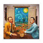 Salvador Dali ja Van Goghi l&otilde;uendmaalid plakatid ja tr&uuml;kised Seinakunstipildid elutoa jaoks Kodu Seinakaunistus Cuadros 20X20cm Unframed