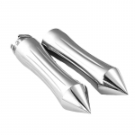 2 tk mootorratta k&auml;epidemed alumiiniumist mootorratta juhtraud Harley Davidsoni, Honda, Yamaha, Suzuki ja Kawasaki Cruiserite jaoks Chrome