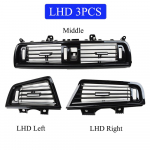 Piano Black Dash kliimaseadme v&otilde;re v&auml;ljalaskeava kate AC ventilatsioonipaneeli vahetus BMW 5-seeria F10 F11 F18 520 523 525 528 jaoks LHD 3pcs Set