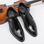 Meeste sandaalid Mary Jane Tantsukingad Ortopeedilised sandaalid Kleit Tiivaotsaga Pulmamugavus Stiilne Pidulik Nahast Prom bleiserid Meeste kingad EU: 38 must