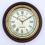 30,48 cm puidust seinakell maal&auml;hedane, moodne disain, tiksuv kvartsist rooma numbrilauaga kell