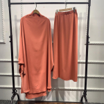 PLUSS SUURUS Naiste moslemikleidid &Uuml;hev&auml;rvilised peakatted Mo&scaron;ee Nahkhiire varrukad lahtised hommikumantlid Kardigan Ramadan one size brown