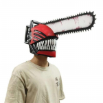 Anime mootorsae mees Cosplay mask Denji Pochita mask pehme lateks Halloweeni v&auml;ljam&otilde;eldud kleit peokost&uuml;&uuml;m maskid rekvisiidid t&auml;iskasvanutele &uuml;ks suurus valge