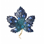 Naiste vahtralehest pross temperament Elegantne peen peoehted Naiste prossin&otilde;ela kampsun tarvikud kingitused sinine