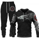 Wolf 3D tr&uuml;kitud kapuutsiga riided &uuml;likond p&uuml;ksid &uuml;likond meeste kevad- ja s&uuml;gise vabaaja kampsun Pullover meeste dressikomplekt mood meeste jaoks 5XL