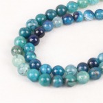 10 mm &uuml;mmargune sinine triip ahhaat oon&uuml;ks lahtised helmed naiste t&uuml;drukute ehete valmistamine disain isetegemine osad tarvikud looduskivi 10mm