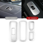4 tk akna t&otilde;ste nupu kate, trimmitud, kroomitud, sobib Mercedes Benz G klass W463 G350 G500 G55 G63 G65