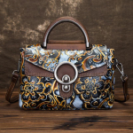 3D surutr&uuml;kiga naiste k&auml;ekotid Vintage disain &otilde;lakotid Br&auml;nd Mood Crossbody kott ehtsast nahast kotid GZW 26*16*10cm
