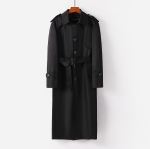 Meeste trent&scaron;mantel vabaaja eriti pikkade &uuml;herealiste meeste tuulepluusiga s&uuml;gismantel M-6XL 6XL black
