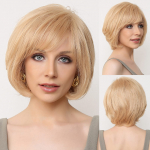 HairCube k&auml;sitsi seotud pitsist esiparukas, blondid juustest parukad naistele Naturaalse kihiga parukas, lainelises erinevas stiilis valgetele naistele
