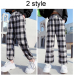 T&uuml;drukute vabaaja p&uuml;ksid v&auml;limine riietus Moodne ruuduline p&uuml;ksid, suured laste laia s&auml;&auml;rega p&uuml;ksid, trendikas ruuduline t&auml;navariietus, reguleeritav jalg, 2 kulumine 110 must