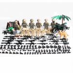 6 tk/palju Vene Alpha Modern Special Forces Soldier Minifigures MOC SWAT s&otilde;jav&auml;erelvade ehitusplokkide m&auml;nguasjad one size