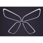 ABS kroom siseukse k&auml;epideme dekoratiivsed litrid k&auml;etugede kaunistuskleebised Ford Kuga Escape 2014 jaoks - Common Style