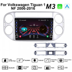 Volkswagen Tiguan 1 NF 2006-2016 jaoks koos nupu nupuga Android autoraadio multimeediumipleier Navigatsioon stereo GPS 2 Din Carplay 2+32GB 2+32GB