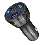 Autolaadija 3 pordiga kiirlaadimise sigareti tuli Samsung Huawei Iphone Plus universaalse alumiiniumist kahe USB autolaadija adapteriga