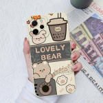 Seadmele Honor 9X Pro Magic5 Pro X8A X7A 30 50 70 Lite Case Cute Bear Fashion P&otilde;rutuskindel matt pehme vedel silikoonist kaitsekate Honor p&otilde;rkeraua jaoks Honor 30