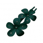 Naiste juukseklamber Lillekaunistus &uuml;hev&auml;rviline libisemisvastane juuksekaunistus h&auml;rmas tekstuuriga kividekoor Pragunemisvastane kerge juuste kujundamise t&ouml;&ouml;riist roheline